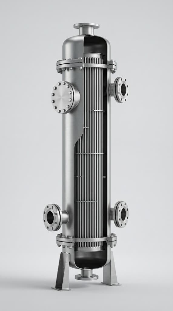 Heat exchanger cutaway render from PDVSA Petropiar-Chevron case study